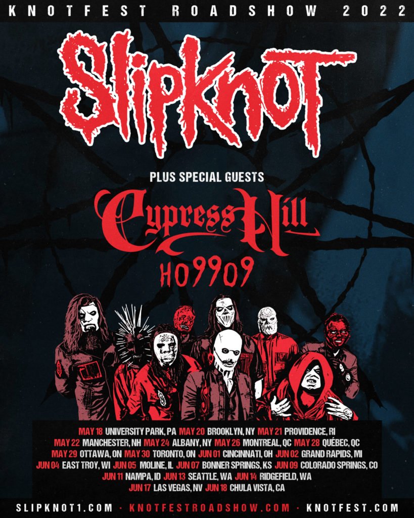 Slipknot Knotfest Roadshow First and Second Tour Dates: