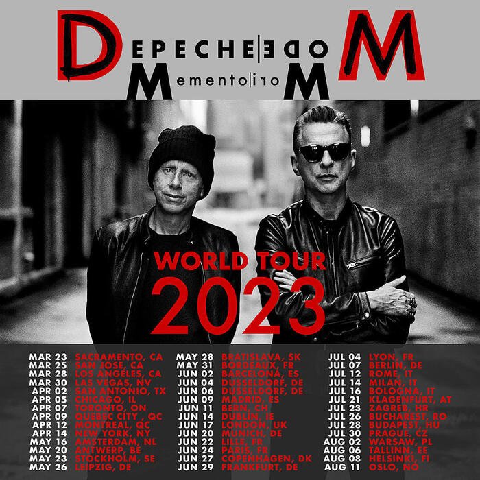 Depeche Mode 2023 tour dates: