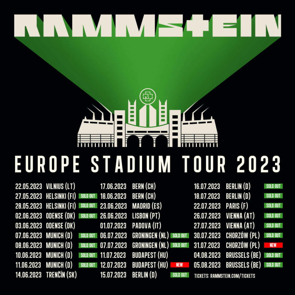 Rammstein officially banned Viagogo from reselling concert tickets