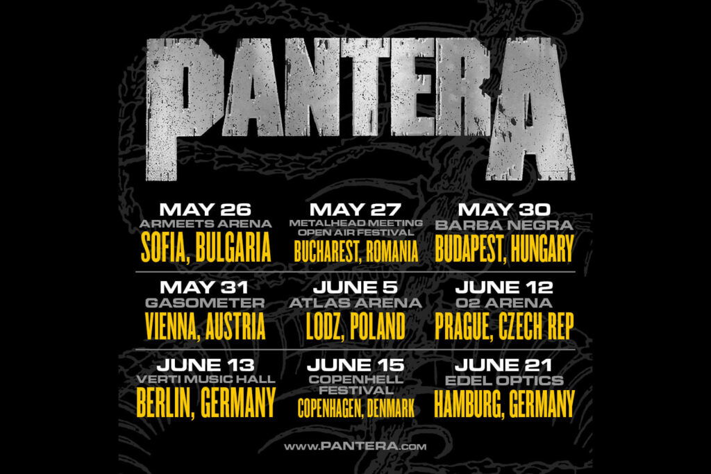 Pantera Tour and LongAwaited Comeback with First Concert