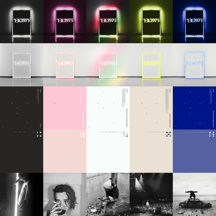 The 1975 album covers