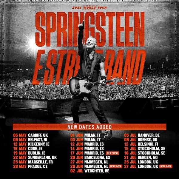 Bruce Springsteen 2024 Europe and UK tour