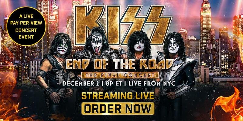 KISS final concert live pay-per-view poster