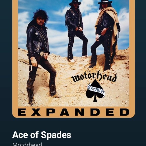 “Ace of Spades” by Motorhead