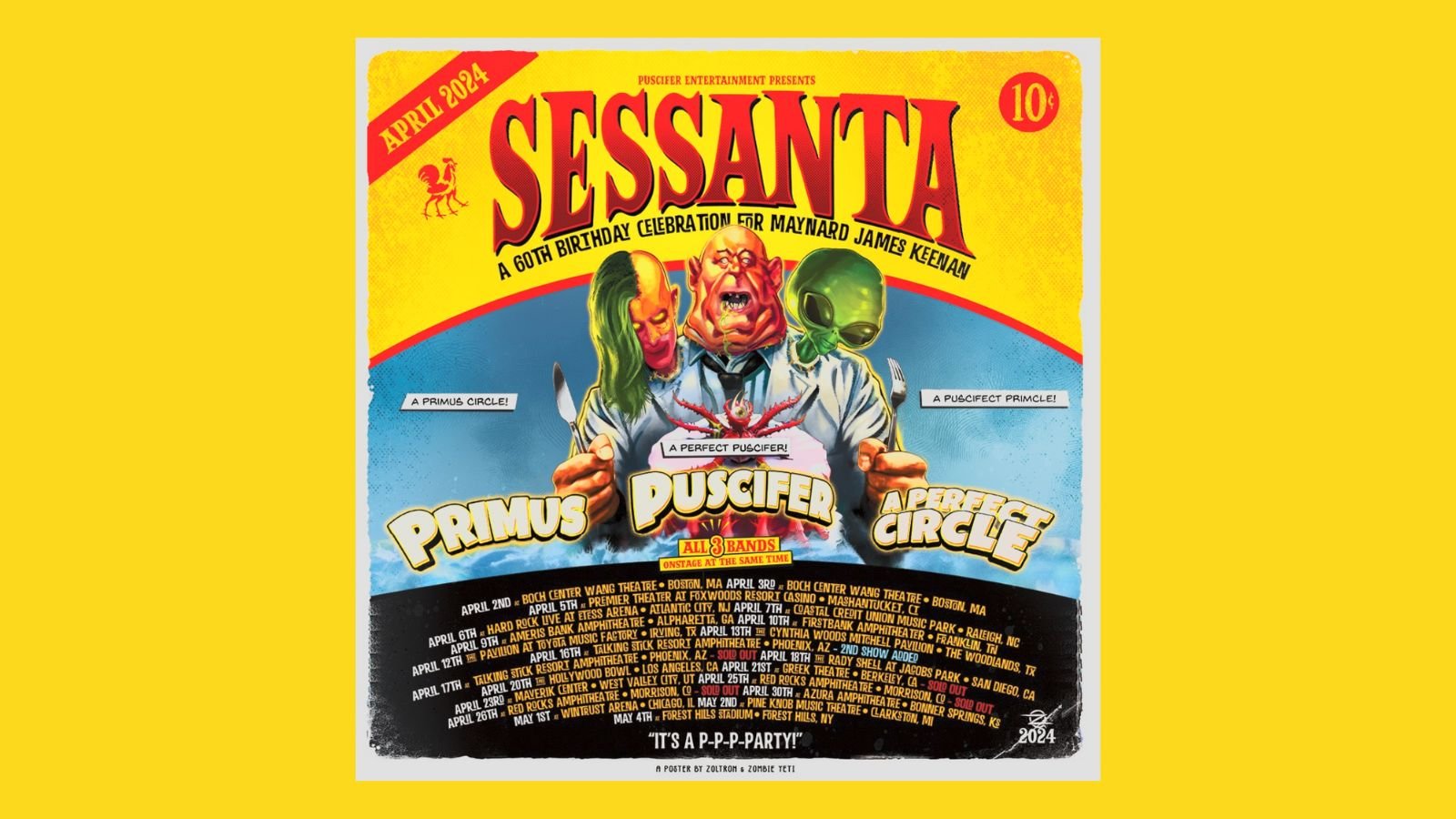 A Perfect Circle, Primus, and Puscifer